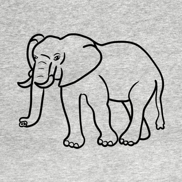 Stick figure elephant by WelshDesigns